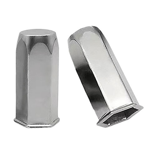 Ss-304 Small Head Full Hex Close Rivet Nut - Color: Silver