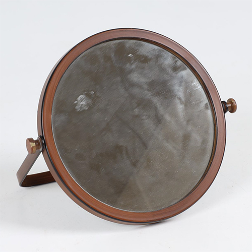Iron Glass Mirror - Color: Brown