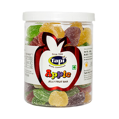 600Gm Apple Jelly Fruit Bar - Shape: Piece