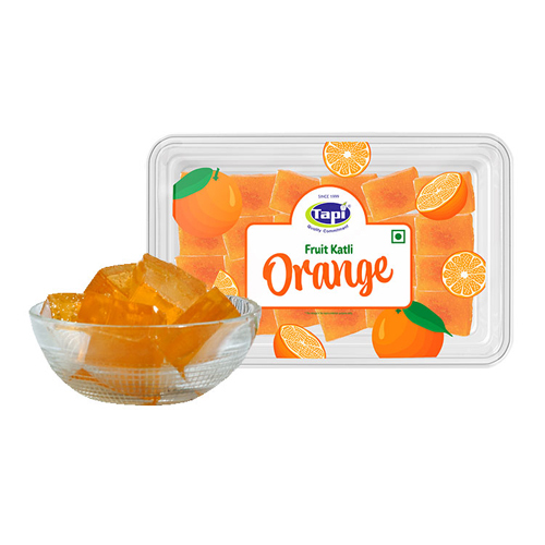 Orange Fruit Katli - Shape: Piece