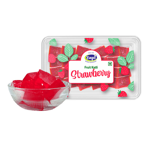 Strawberry Fruit Katli - Shape: Piece