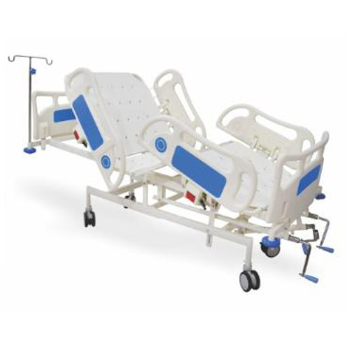 Quatro Grand 3 Function Icu Non-hi-low Bed - Color: White And Blue