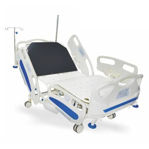 Supreme Plus Motorized Icu Bed - Color: White And Blue