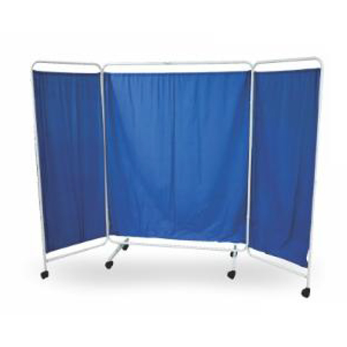 Bed Side Screen - Color: Silver And Blue