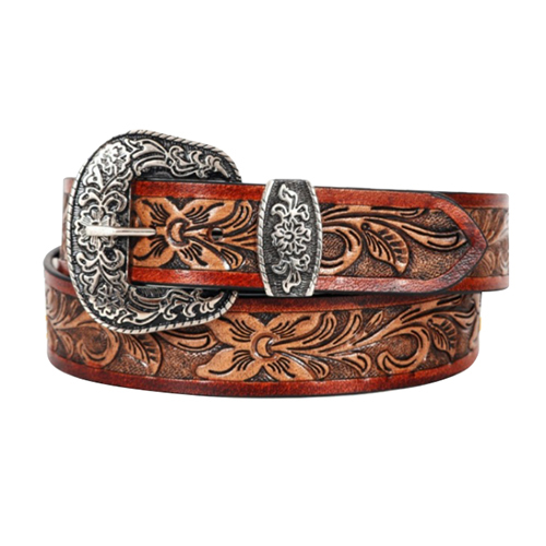 HL 007 Western Buckle with Western D Full Grain Belt