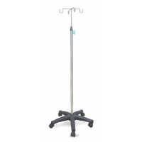 Four Hook Plastic Base Iv Stand - Application: Hospital