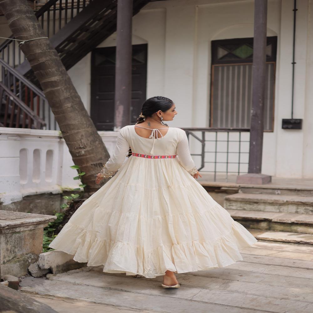 Navratri Designer Flared Gown - Bust Size: 34 Inch (In)