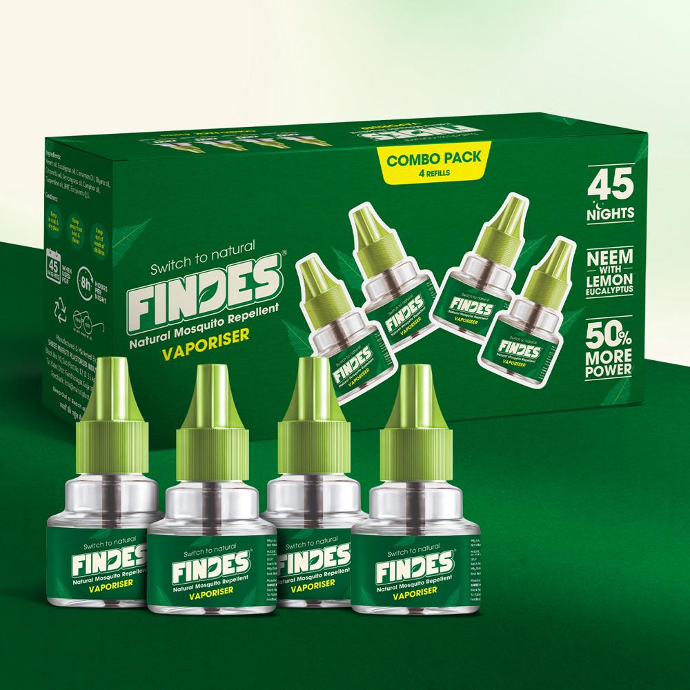 FINDES HERBAL MOSQUITO PACK OF 4 REFILL