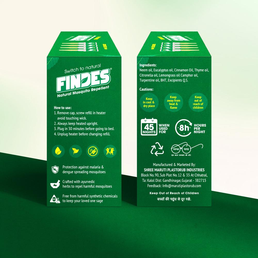 FINDES HERBAL MOSQUITO PACK OF 4 REFILL