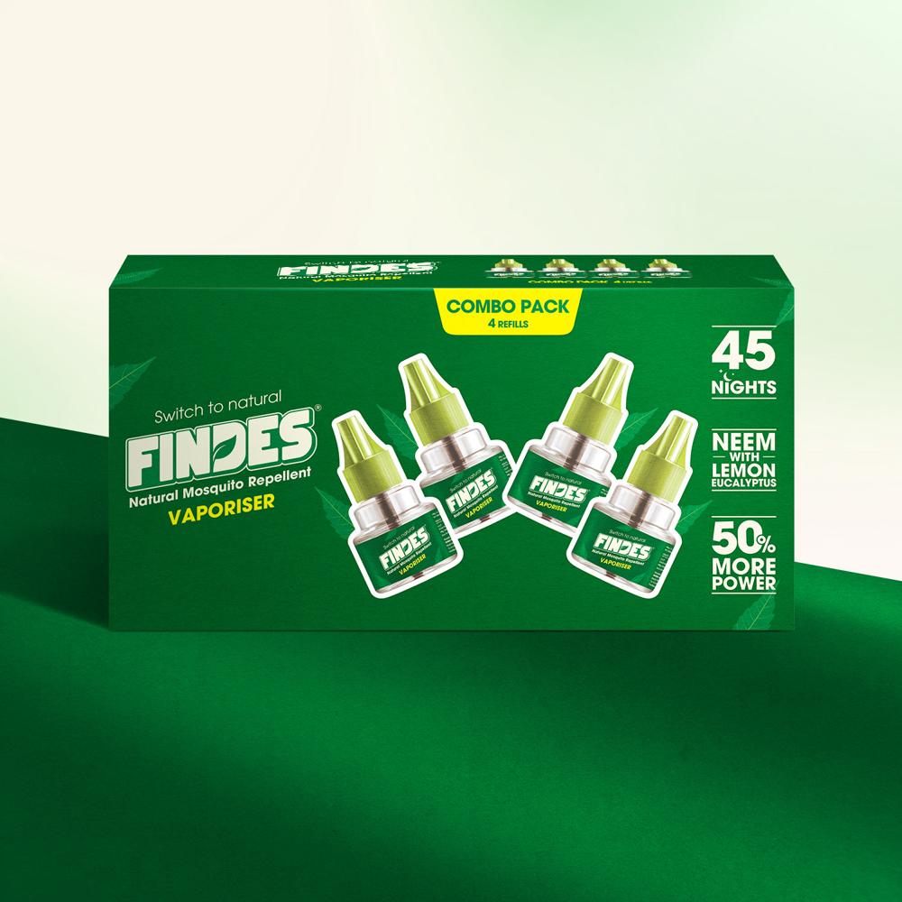 FINDES HERBAL MOSQUITO PACK OF 4 REFILL