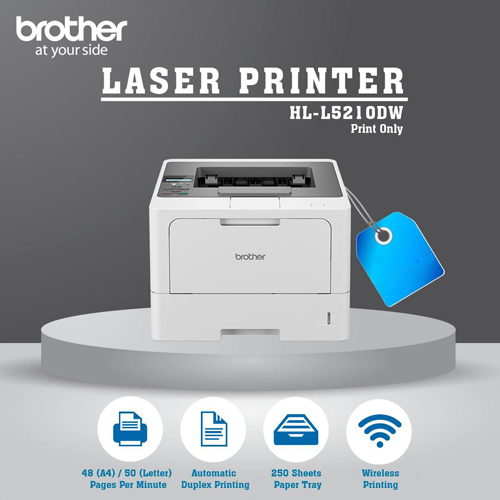 Hl-L5210Dw Laser Printer - Automatic Grade: Semi-Automatic