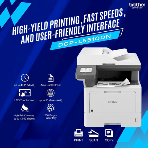Dcp-L5510Dn High Yield Printer - Automatic Grade: Semi-Automatic