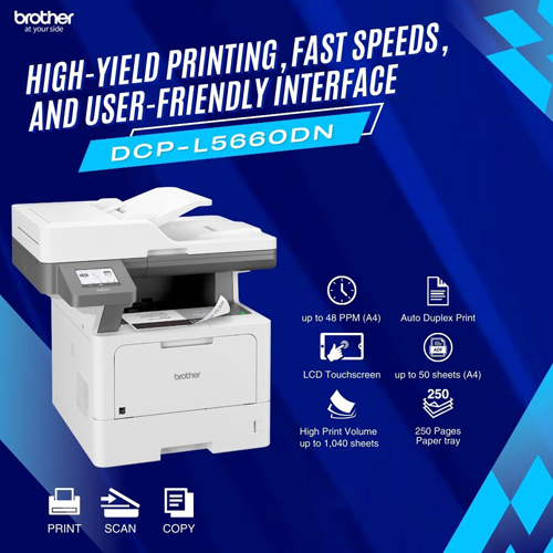 Dcp-L5660Dn Printer - Automatic Grade: Semi-Automatic