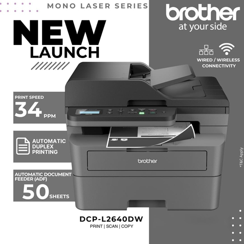 Dcp-L2640Dw Mono Laser Series Printer - Automatic Grade: Semi-Automatic
