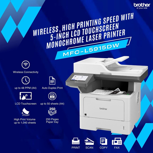 Mfc-L915Dw Wireless High Speed Printer - Automatic Grade: Semi-Automatic