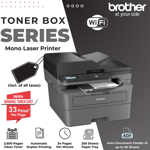 Dcp-B7640Dwb Mono Laser Series Printer - Automatic Grade: Semi-Automatic