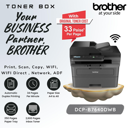 Dcp-B7640Dwb Automatic Duplex Printer - Automatic Grade: Semi-Automatic