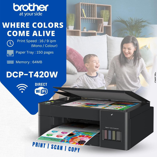 Dcp-T420W Printer - Automatic Grade: Semi-Automatic