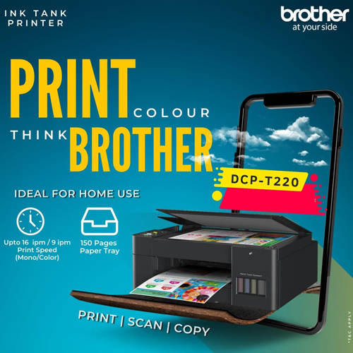 Dcp-T220 Ink Tank Printer - Automatic Grade: Semi-Automatic