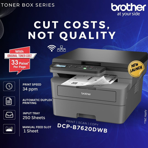 Dcp-B7620Dwb Toner Box Series Printer - Automatic Grade: Semi-Automatic