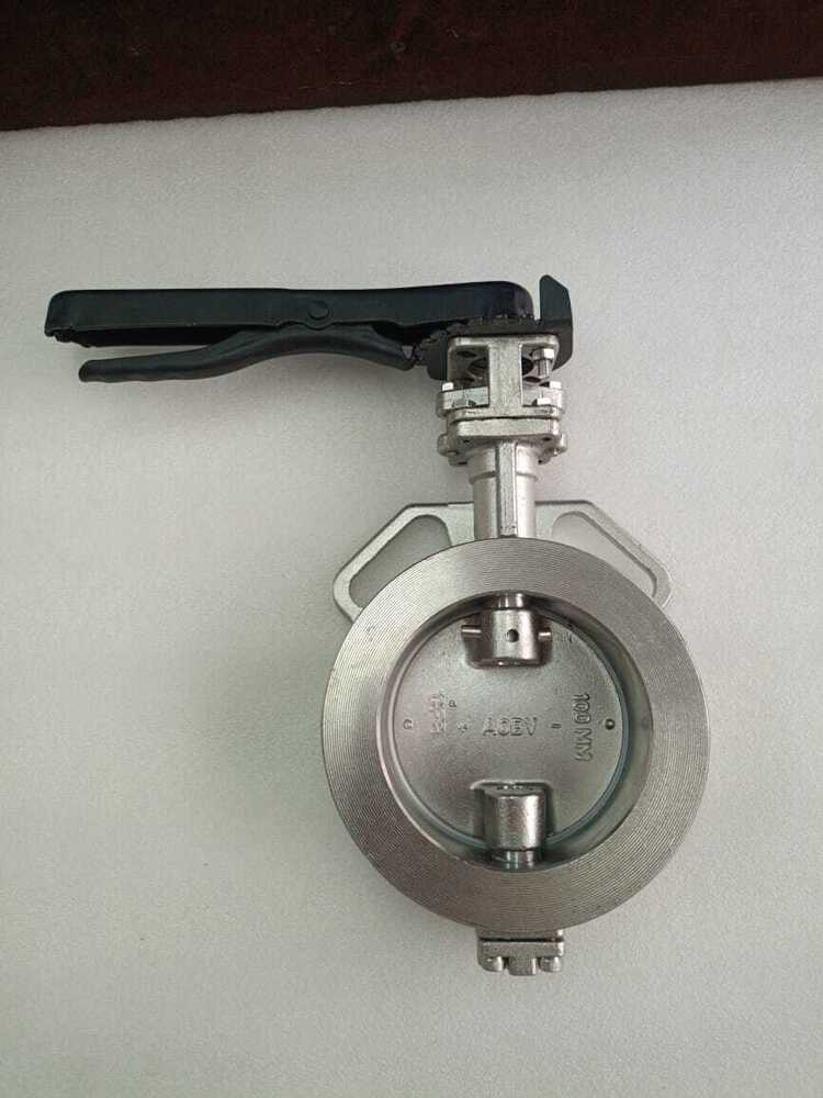 Gear Operated Offset Disc Butterfly Valve - Color: Sliver