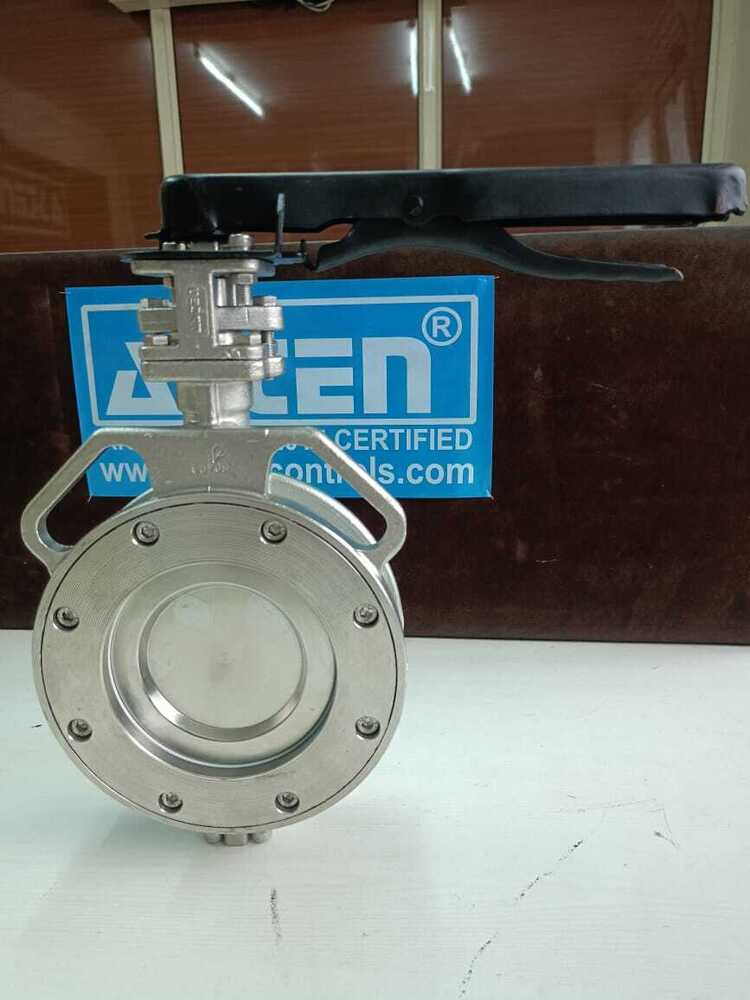 Gear Operated Offset Disc Butterfly Valve - Color: Sliver