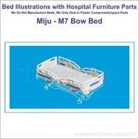 Miju - M7 Bow Bed - Color: White