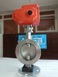 Electrical Actuator Operated Offset Disc Butterfly Valve