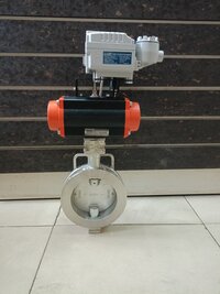 Pneumatic Actuator Operated Offset Disc Butterfly Valve