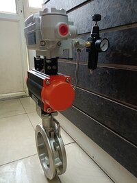 Pneumatic Actuator Operated Offset Disc Butterfly Valve