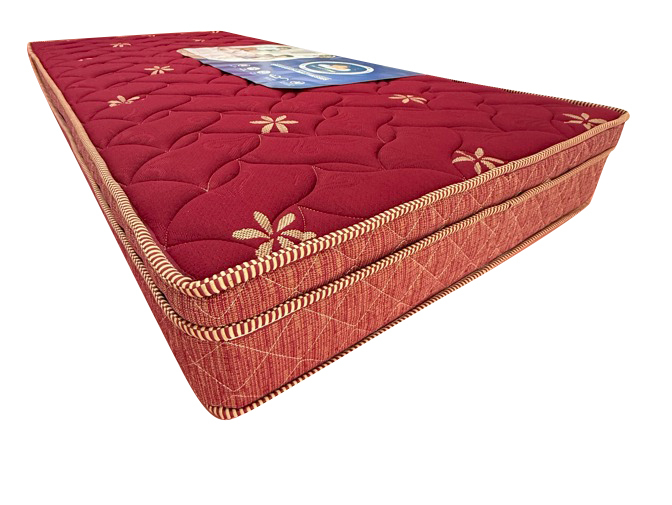 9 Inch Ortho Memory With Super Soft Double Bed Mattress - Color: Red