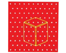 Isometric Geoboard - Color: Red