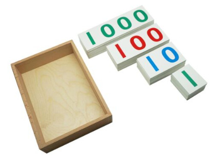 Number Card - Color: White