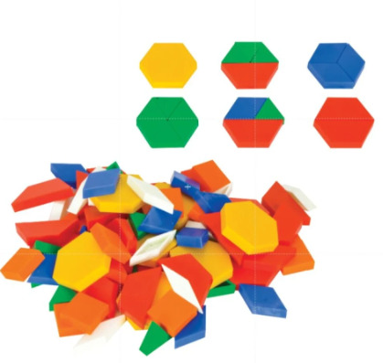 Pattern Block Plastic - Color: Multi Color