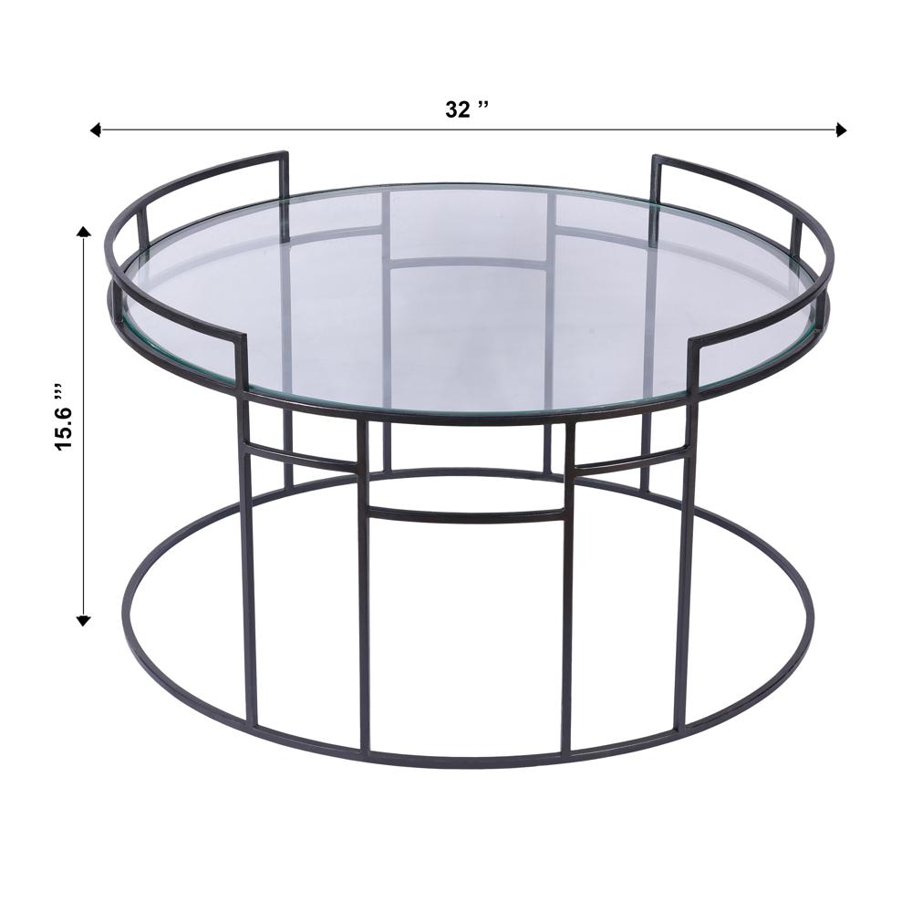 Round Coffee Table - Finish: Polished