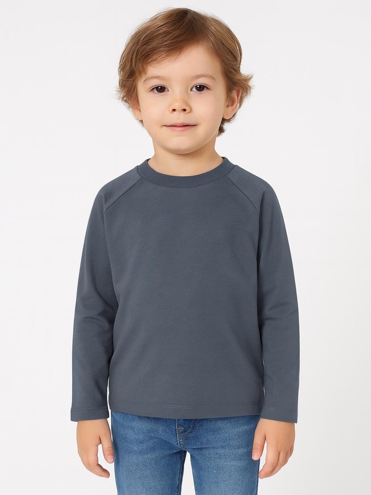 Boys Long Sleeve Grey T-Shirt