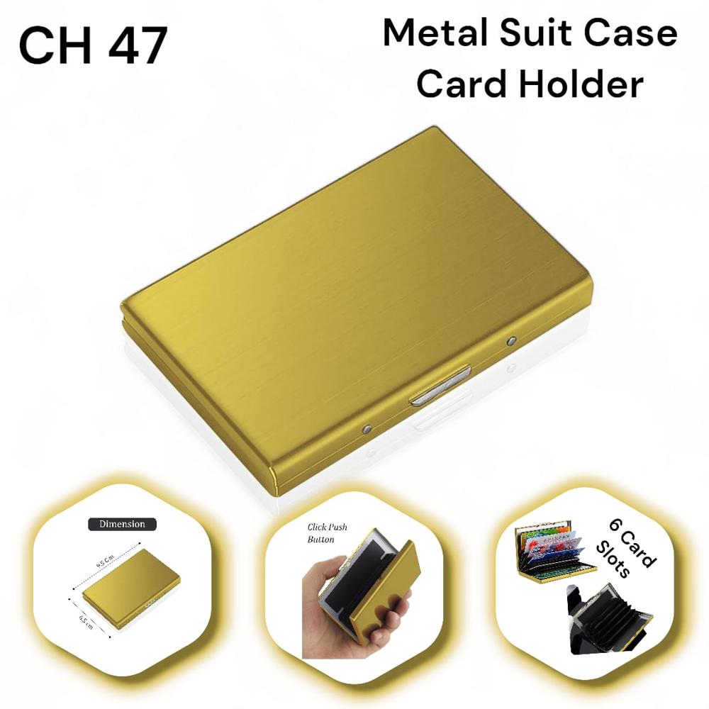 Silver Color Metal Stainless Steel Business Credit Card Holder