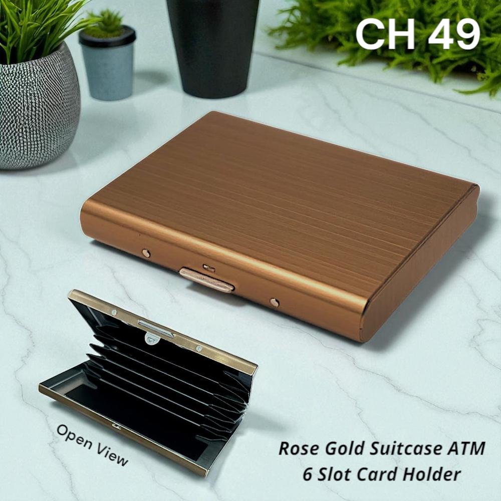Silver Color Metal Stainless Steel Business Credit Card Holder