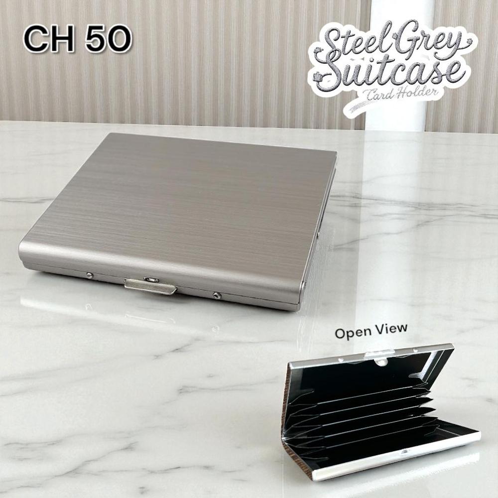 Silver Color Metal Stainless Steel Business Credit Card Holder