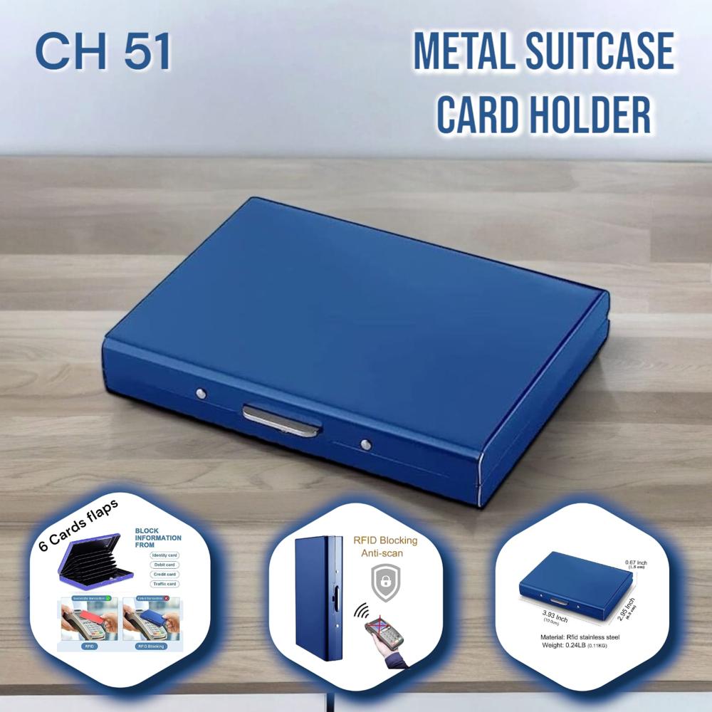Silver Color Metal Stainless Steel Business Credit Card Holder