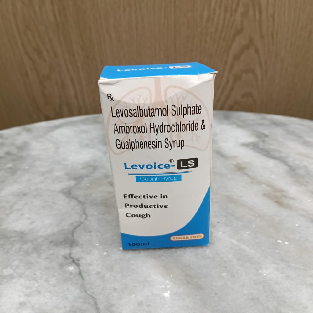 levosalbutamol ambroxol hydrochloride and guaiphenesin syrup