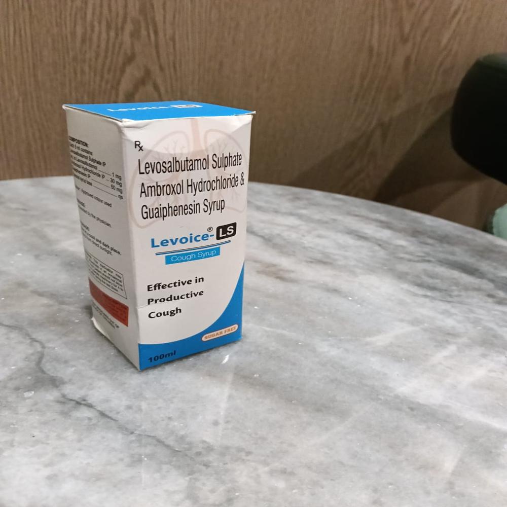 Levosalbutamol Ambroxol Hydrochloride And Guaiphenesin Syrup Dosage Form: As Directed By Physician