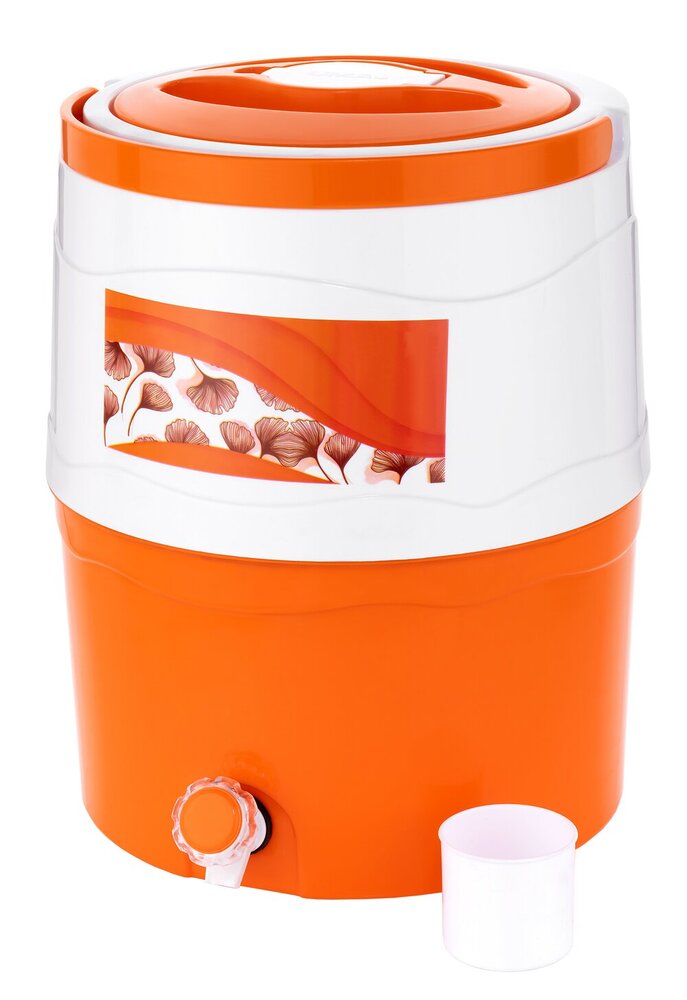 Water Jug 18 Ltr - Stainless Steel, Double-Walled Vacuum Insulation, Retains Cold for 12-24 Hours and Hot for 4-12 Hours