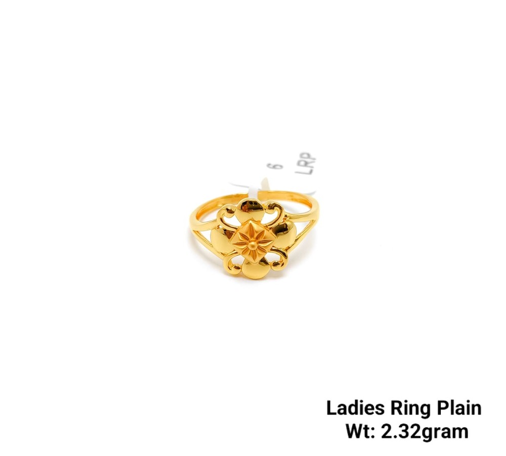 92% Ladies Gold Ring Plain