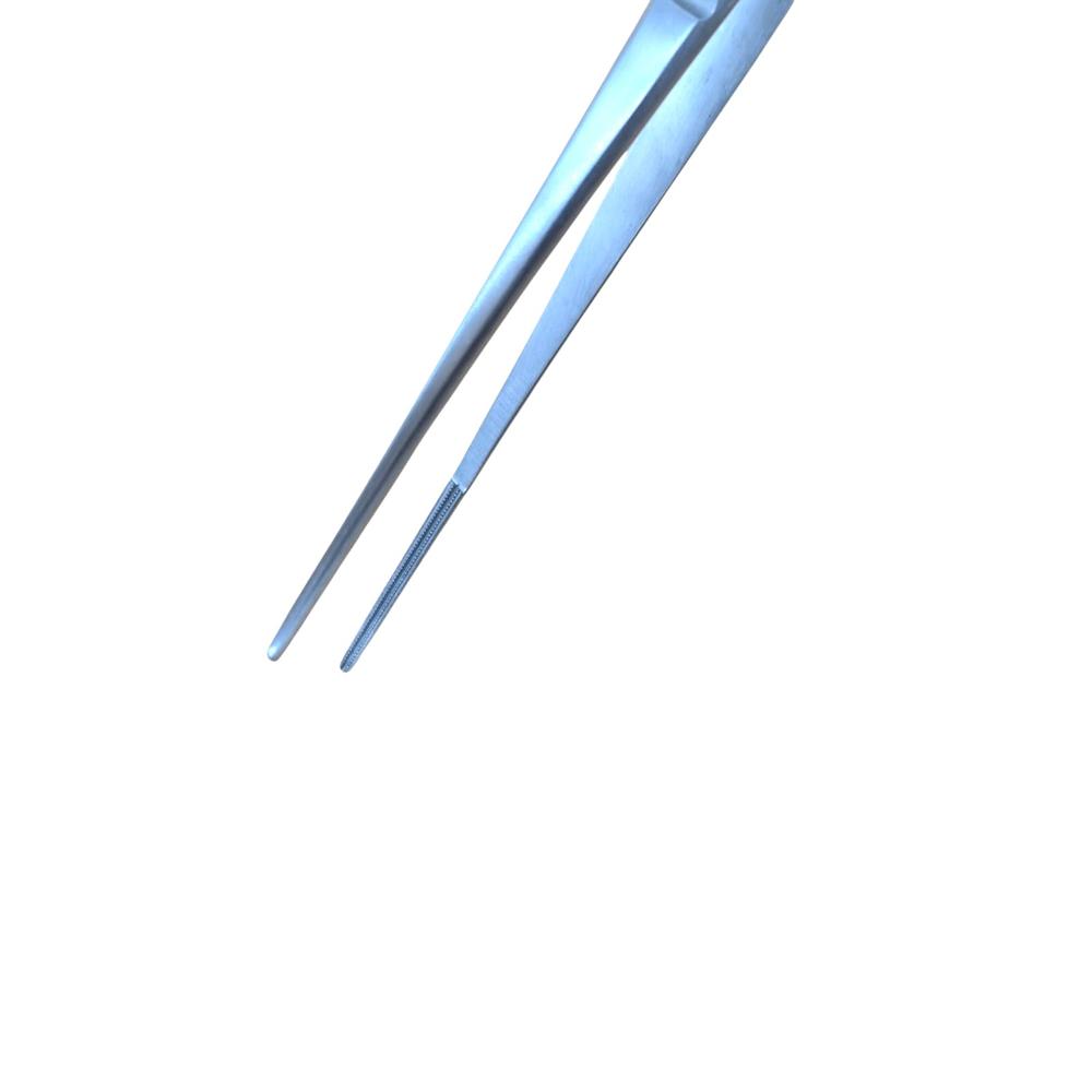 Autogrip Debakey Forceps, 8-inch - Stainless Steel, Silver Color | Atraumatic Handling, Fine Longitudinal Serrations, Manual Operation, Polished Finish