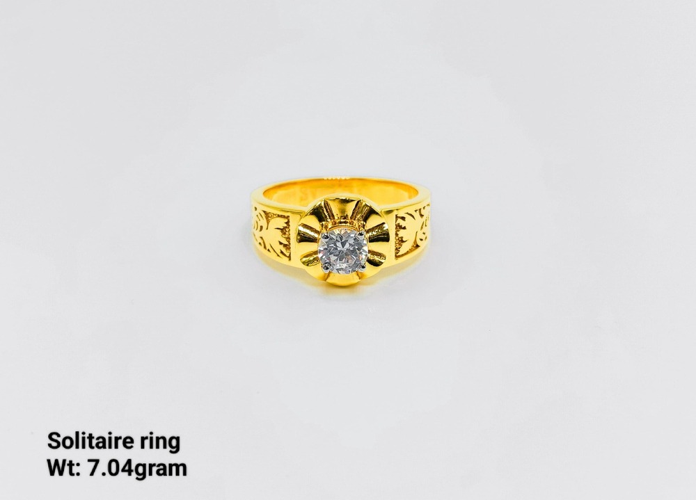 92% Gold Solitaire Ring
