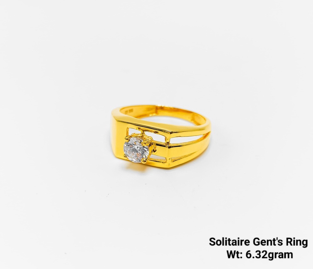 92% Gold Solitaire Ring