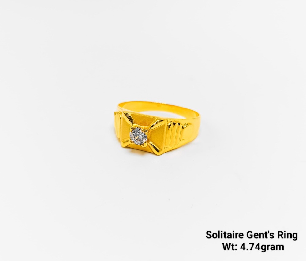 92% Gold Solitaire Ring