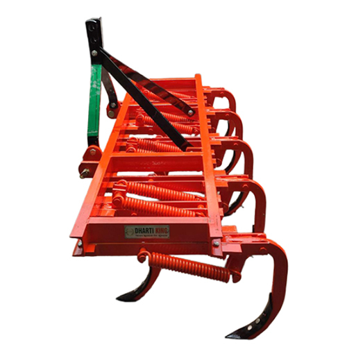 9 Tynes Extra Heavy Duty Spring Loaded Cultivator - Color: Red
