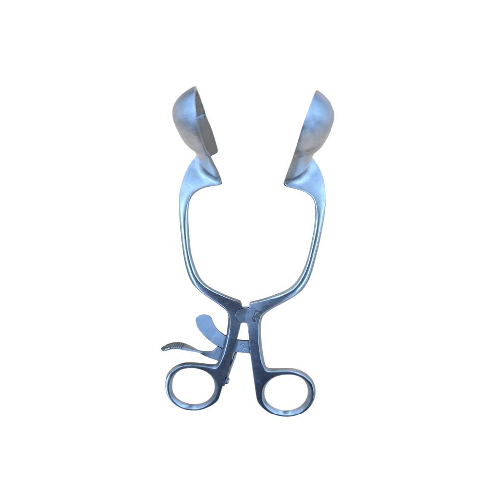 Barr Rectal Anal Retractor - Stainless Steel, Standard Size, Silver | Self-retaining, Manual Operation, Polished Surface Finish, Fenestrated Blades